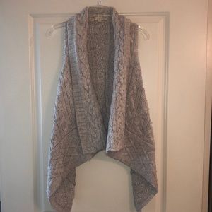Knit Sleeveless Sweater Cardigan